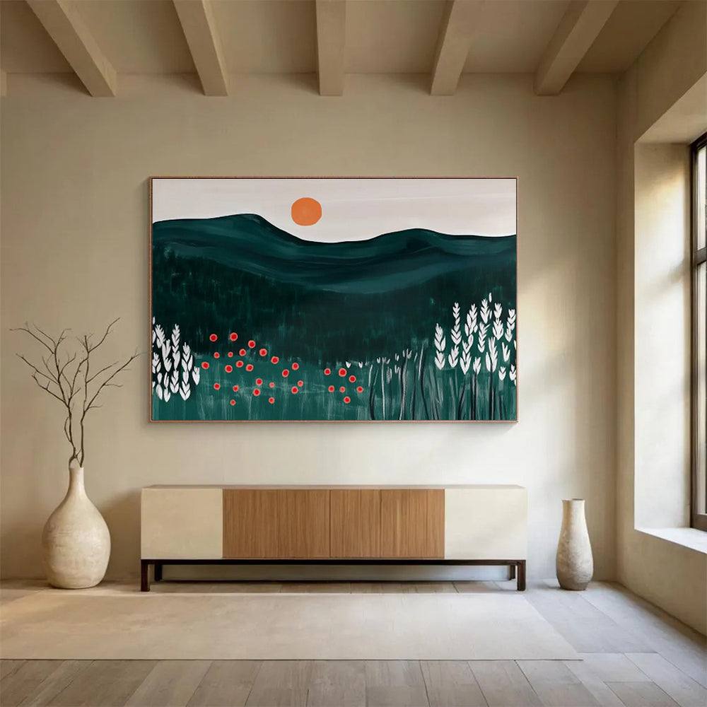 mountain nature sunset minimal design 4
